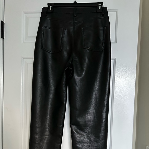 Aritzia Wilfred Black Melina Super High Rise Leather Pant - Picture 6 of 10